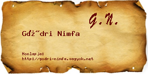 Gödri Nimfa névjegykártya